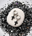 Серьги Shine cross dark