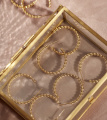 Серебряные серьги-хулахупы Vittoria c плетениями в покрытии золотом
