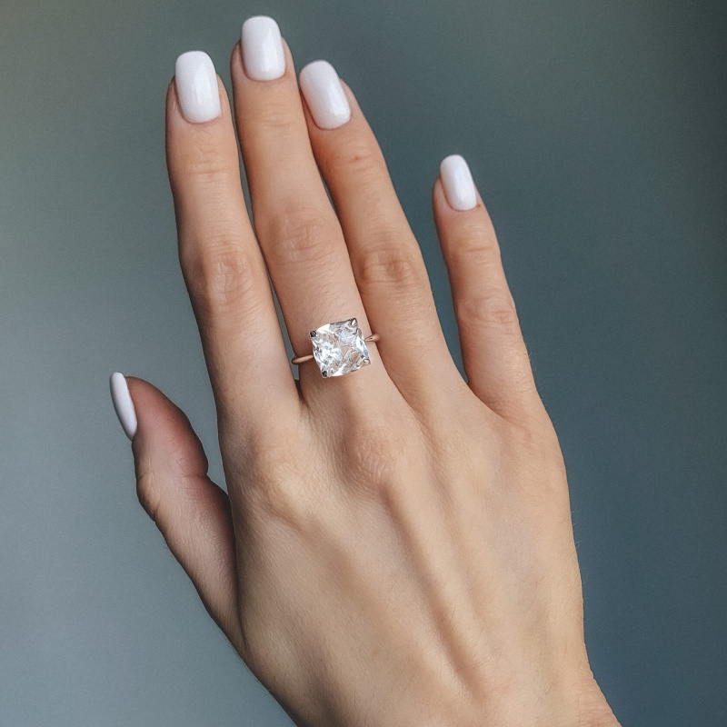 Кольцо Амстердам с горным хрусталем 