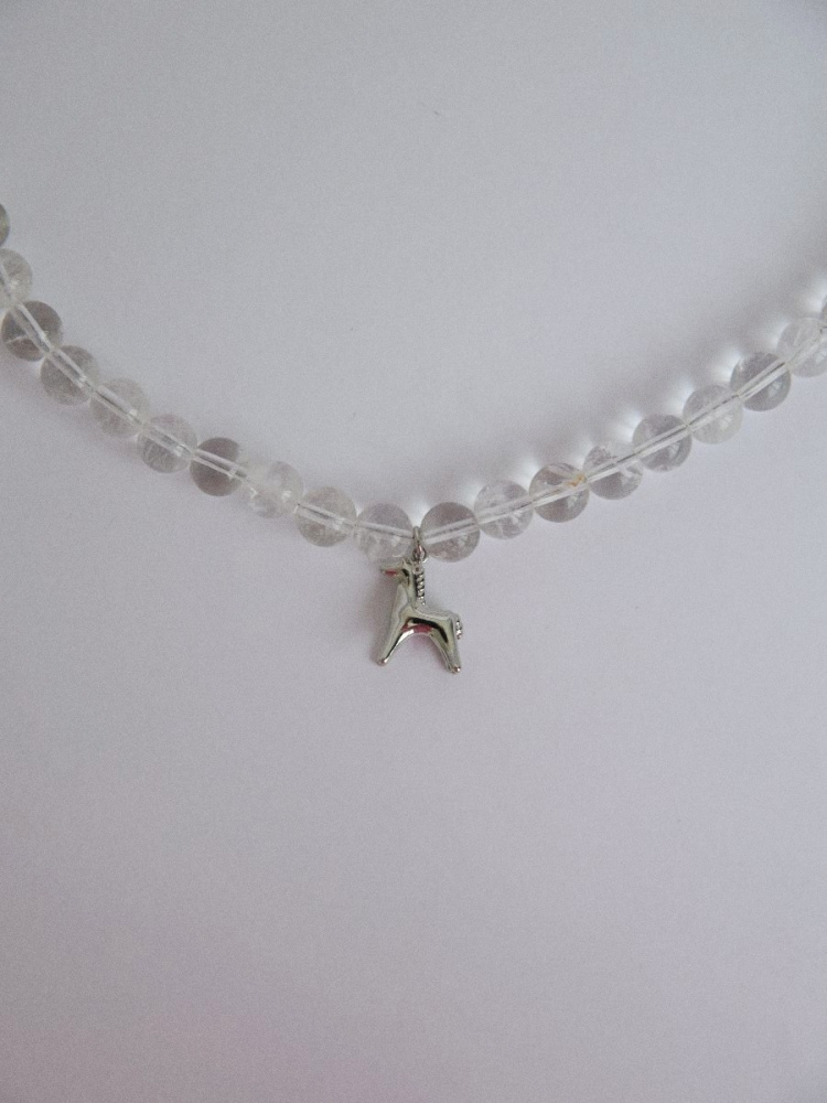 Чокер Хрустальный конь с горным хрусталём