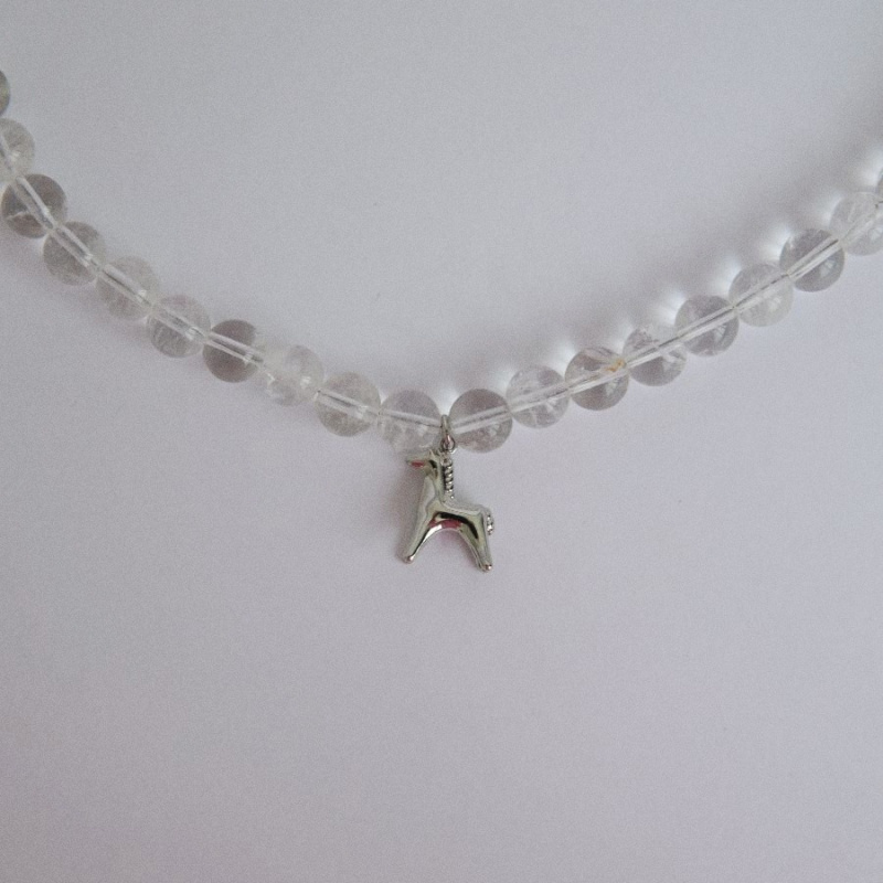 Чокер Хрустальный конь с горным хрусталём