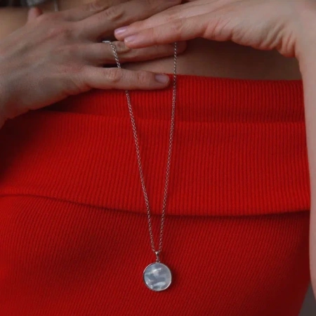 Цепочка с настроением Лунная серебристая