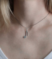 Серебряное колье Ноты 