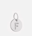 Серебряная подвеска F (монета с буквой)