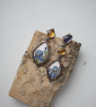 Серебряные серьги Ирисы
