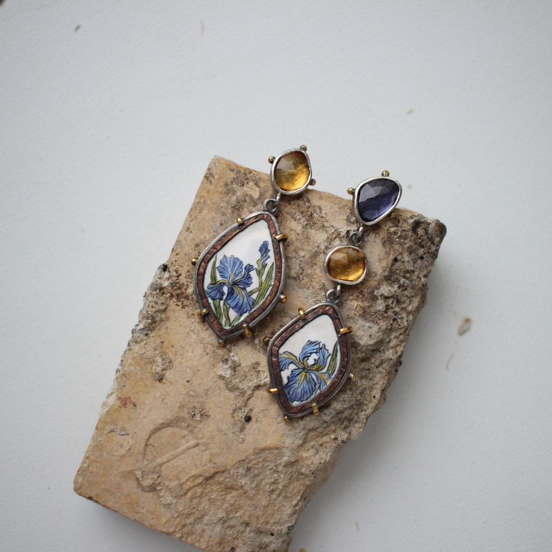 Серьги Ирисы