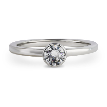 Кольцо с камнем Swarovski 4 мм 