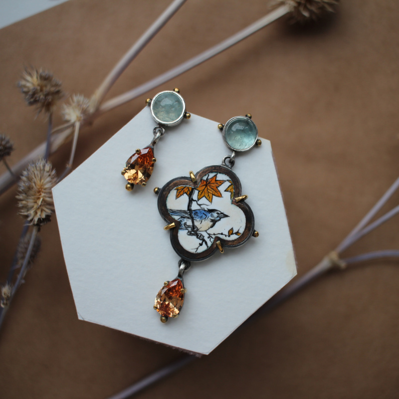 Серьги Осень