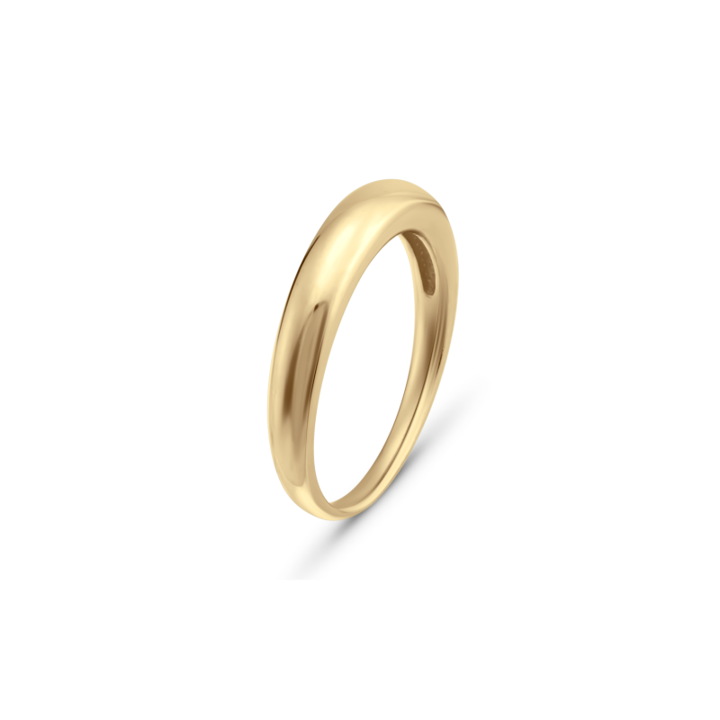 Кольцо Гладь в покрытии золотом