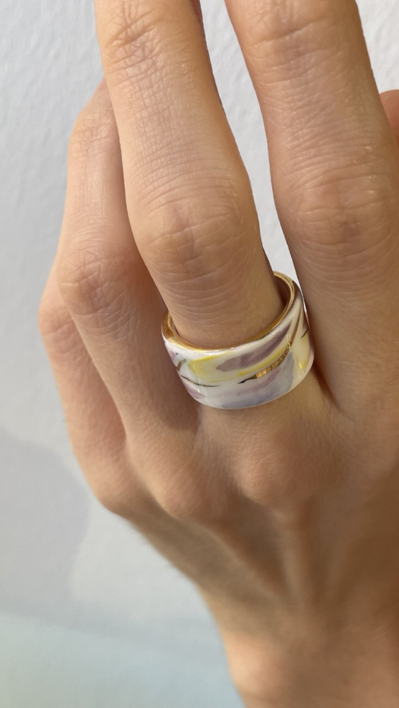 Кольцо Закат узкое