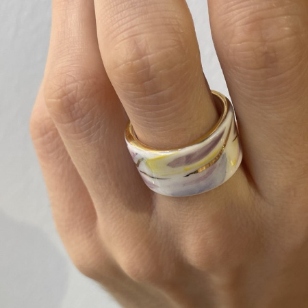 Кольцо Закат узкое