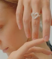 Серебряное кольцо Shape of My Heart