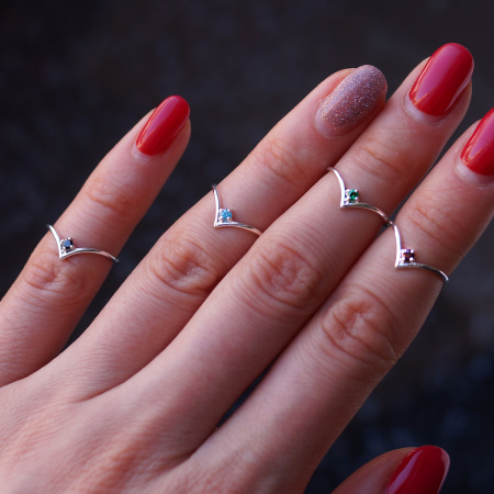 Купить кольцо на фалангу из серебра в интернет-магазине Dafna