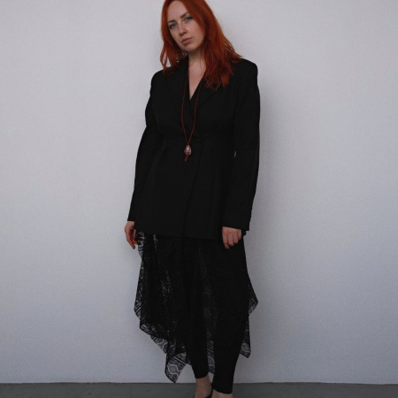 Кулон на шнурке Тифлис с семечкой в винном цвете