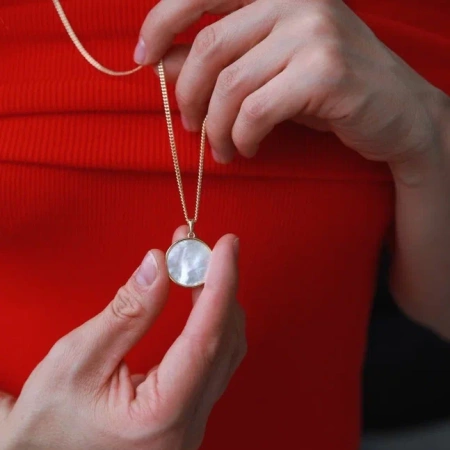 Цепочка с настроением Лунная золотистая