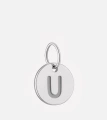 Серебряная подвеска U (монета с буквой)