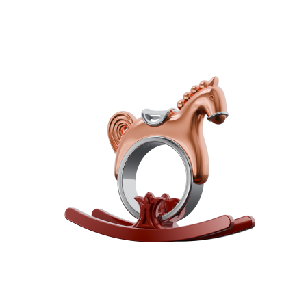 Кольцо Лошадка в покрытии золотом