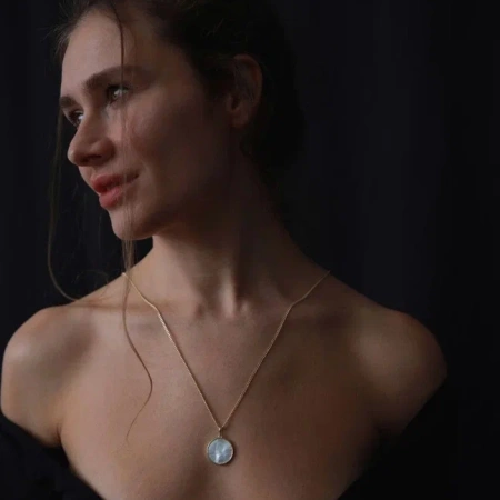 Цепочка с настроением Лунная золотистая