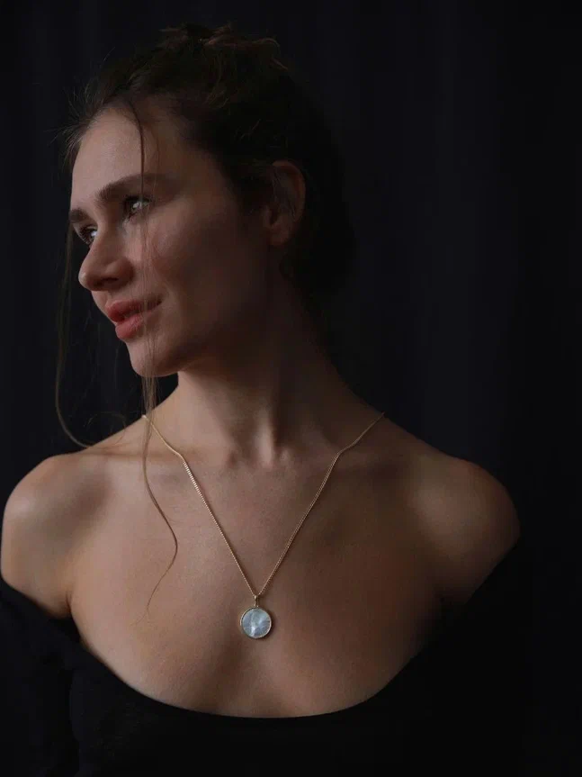 Цепочка с настроением Лунная золотистая