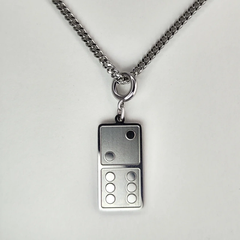 Колье-цепь Лови удачу серебристое