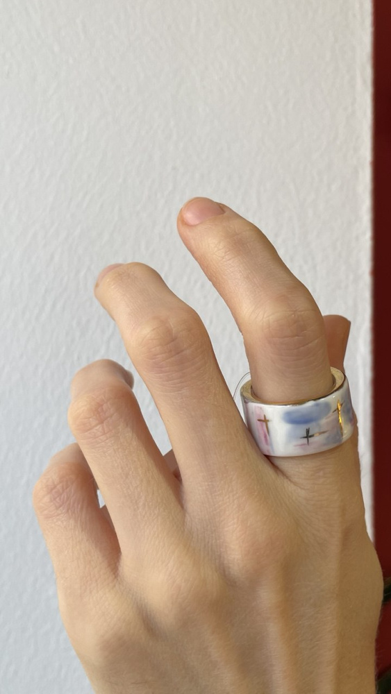 Кольцо Закат узкое