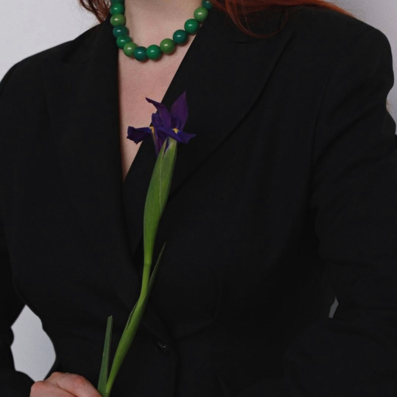 Чокер Лес из зелёной майорки