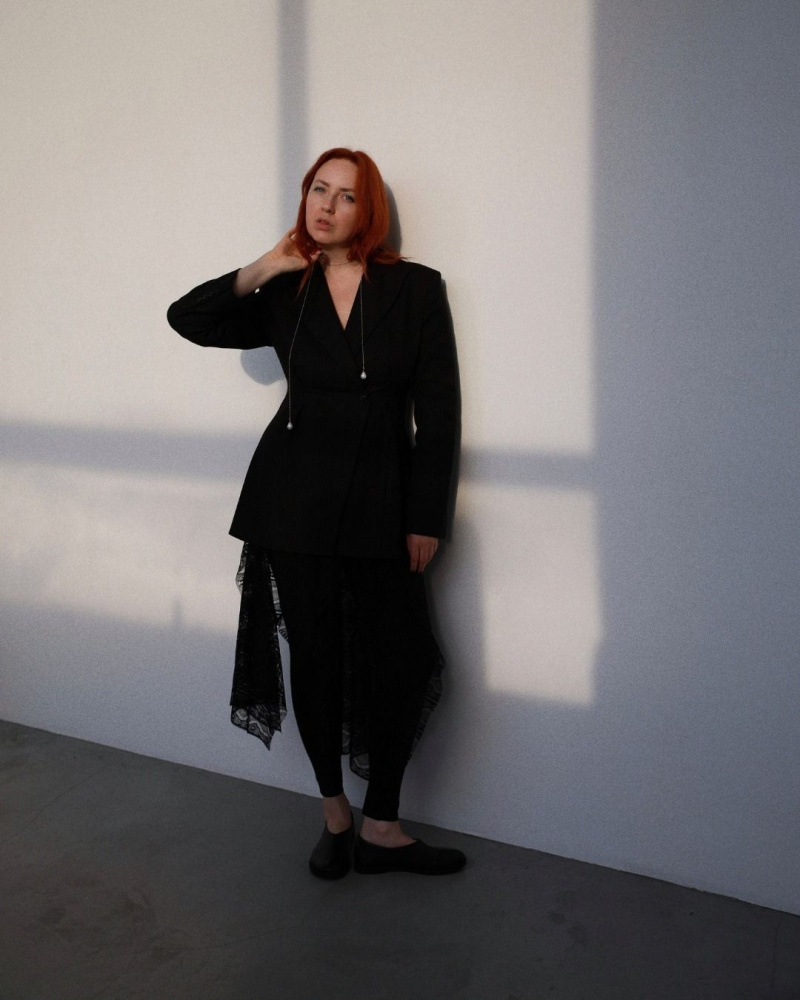 Цепочка-галстук Нить Ариадны с жемчужинами