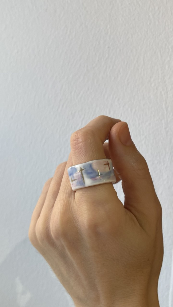 Кольцо Закат узкое