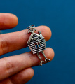 Серебряная подвеска Избушка