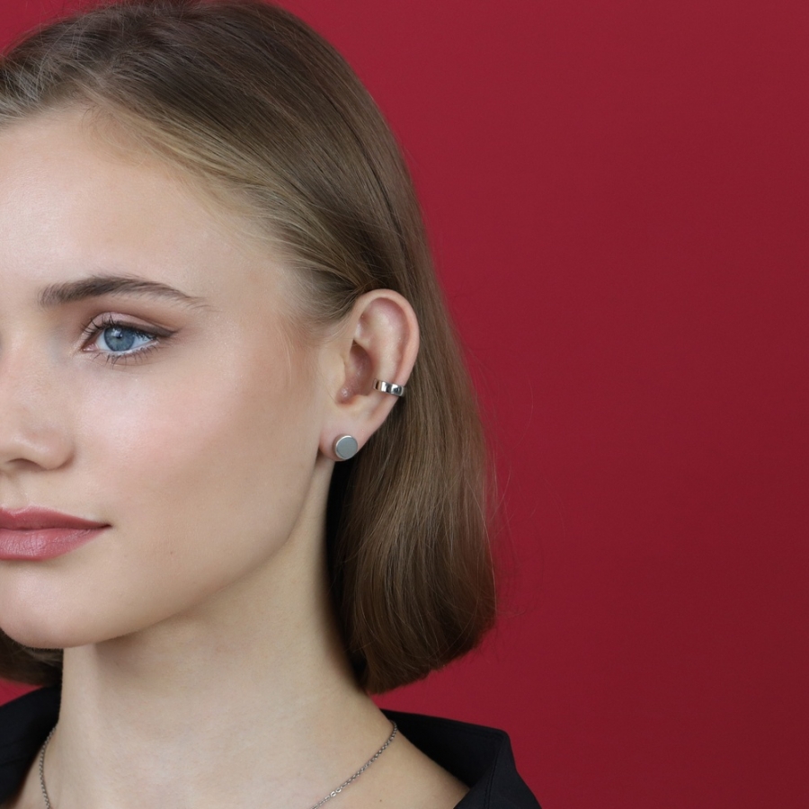 Серебряные серьги Таблетки