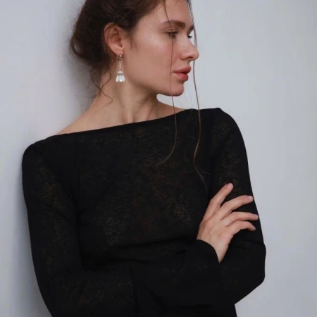 Серьги с настроением Нежная