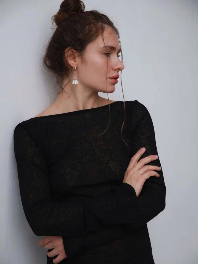 Серьги с настроением Нежная