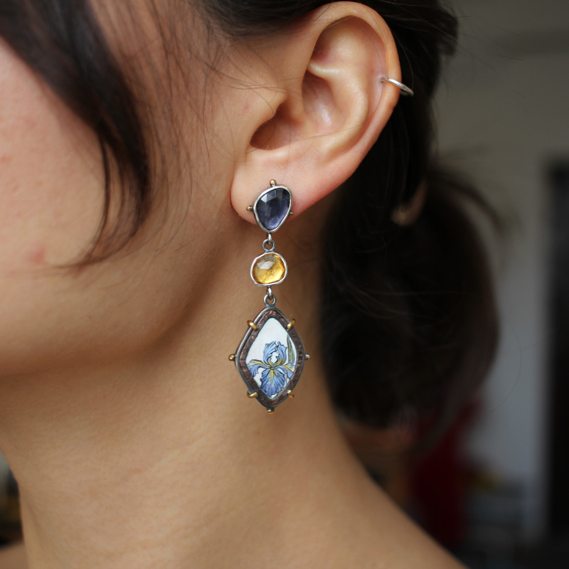 Серьги Ирисы