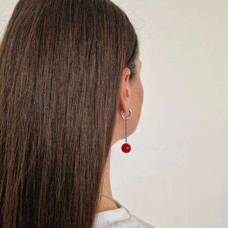 Серьги Чупа-Чупс с жемчугом