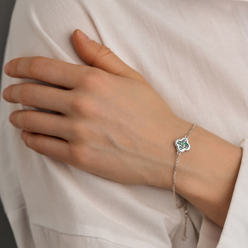 Браслет Удача с малахитом