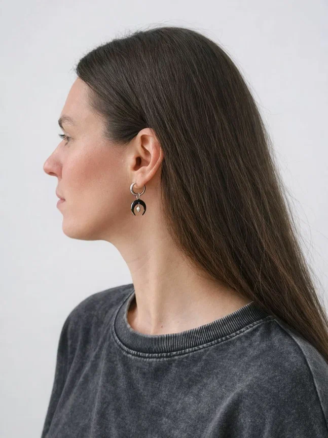 Серьги лунницы Верховная жрица