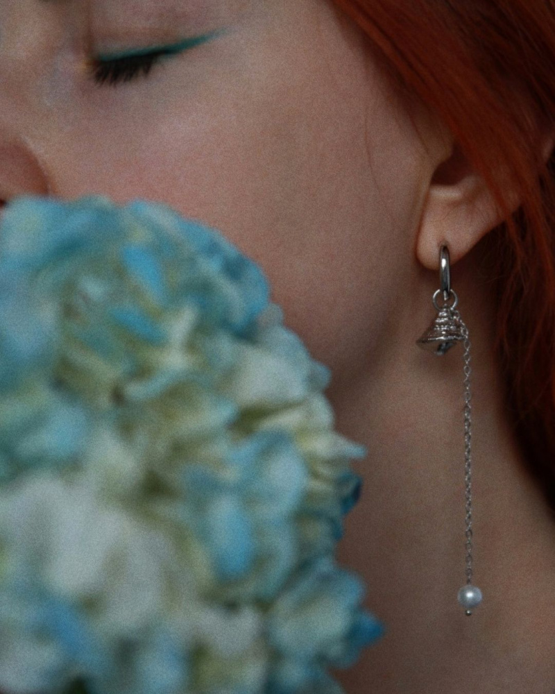 Серьги ассиметричные Жигулёвское море